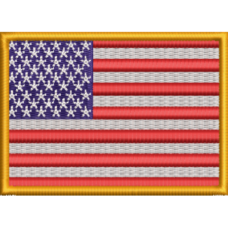 Patch Bordado Bandeira EUA 6,5x9 cm Cód.6048