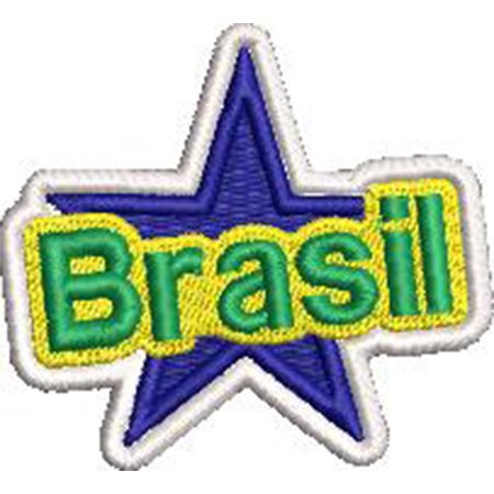 Patch Bordado Brasil Copa 5,5x6 cm Cód.6082