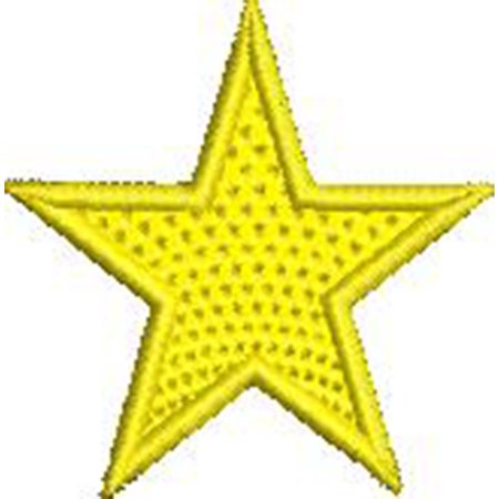 Patch Bordado Estrela Amarela 5x5 cm Cód.6080