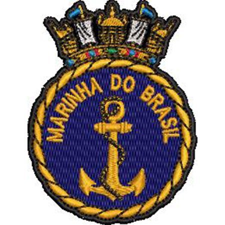 Patch Bordado Marinha do Brasil 8x6 cm Cód.6184