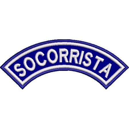 Patch Bordado Tarja socorrista 5,5x14 cm Cód.6041